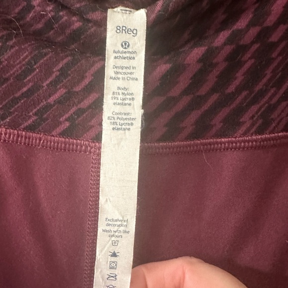Flare mulberry  Lululemon leggings - Picture 2 of 5